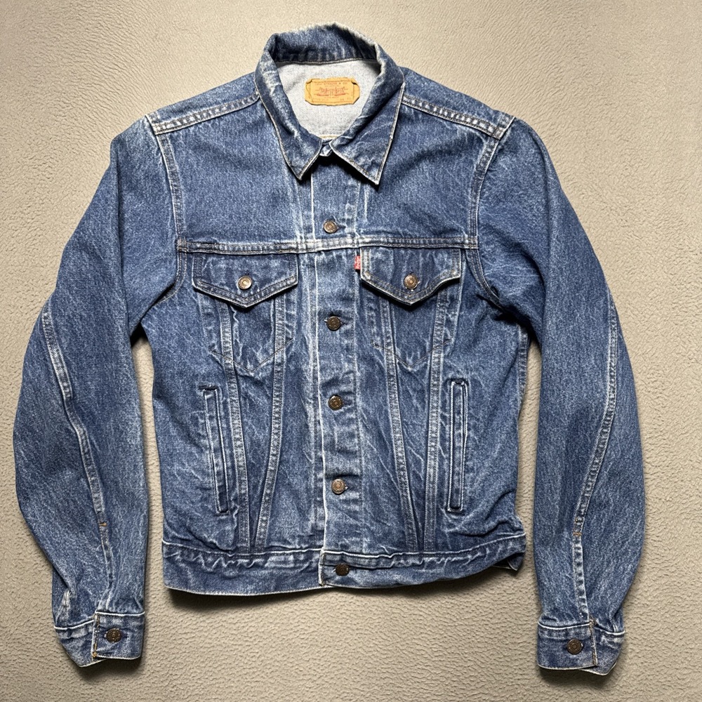 Vintage Levis Jacket Mens 40 Medium 71506 0216 Type 3 Trucker‎ Denim Jacket USA